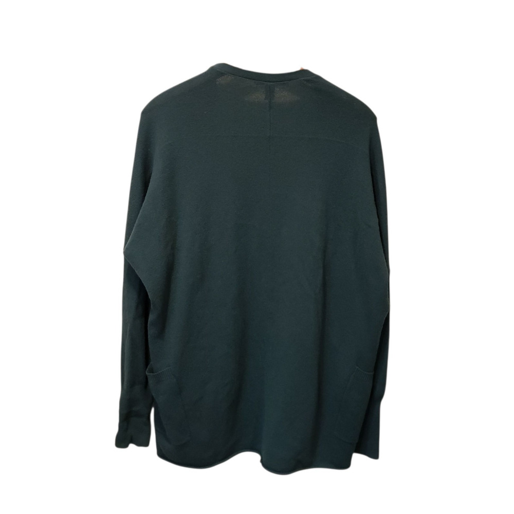Autumn Cashmere Womens Cashmere Green Long Sleeve Open Sweater Cardigan S - Picture 5 of 7